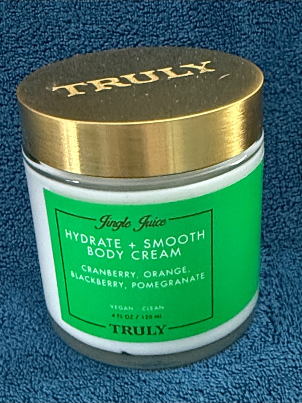 TRULY Hydrate + Smooth Body Cream - Green Label, Gold Lid